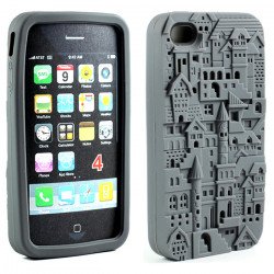 iPhone 4 4S 3D Castle Case (Gray)